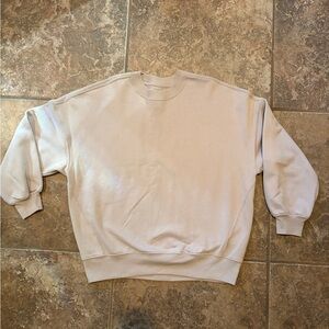 Abercrombie & Fitch essential crew sweatshirt  taupe size m